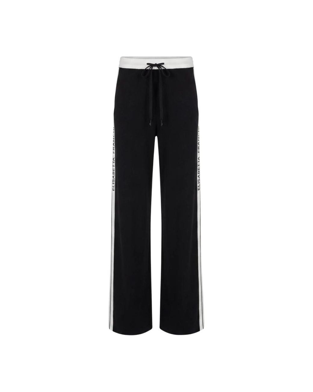 Elisabetta Franchi Black Wide Trousers