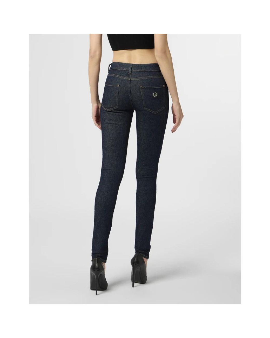 Philipp Plein Blue Skinny Fit Jeans