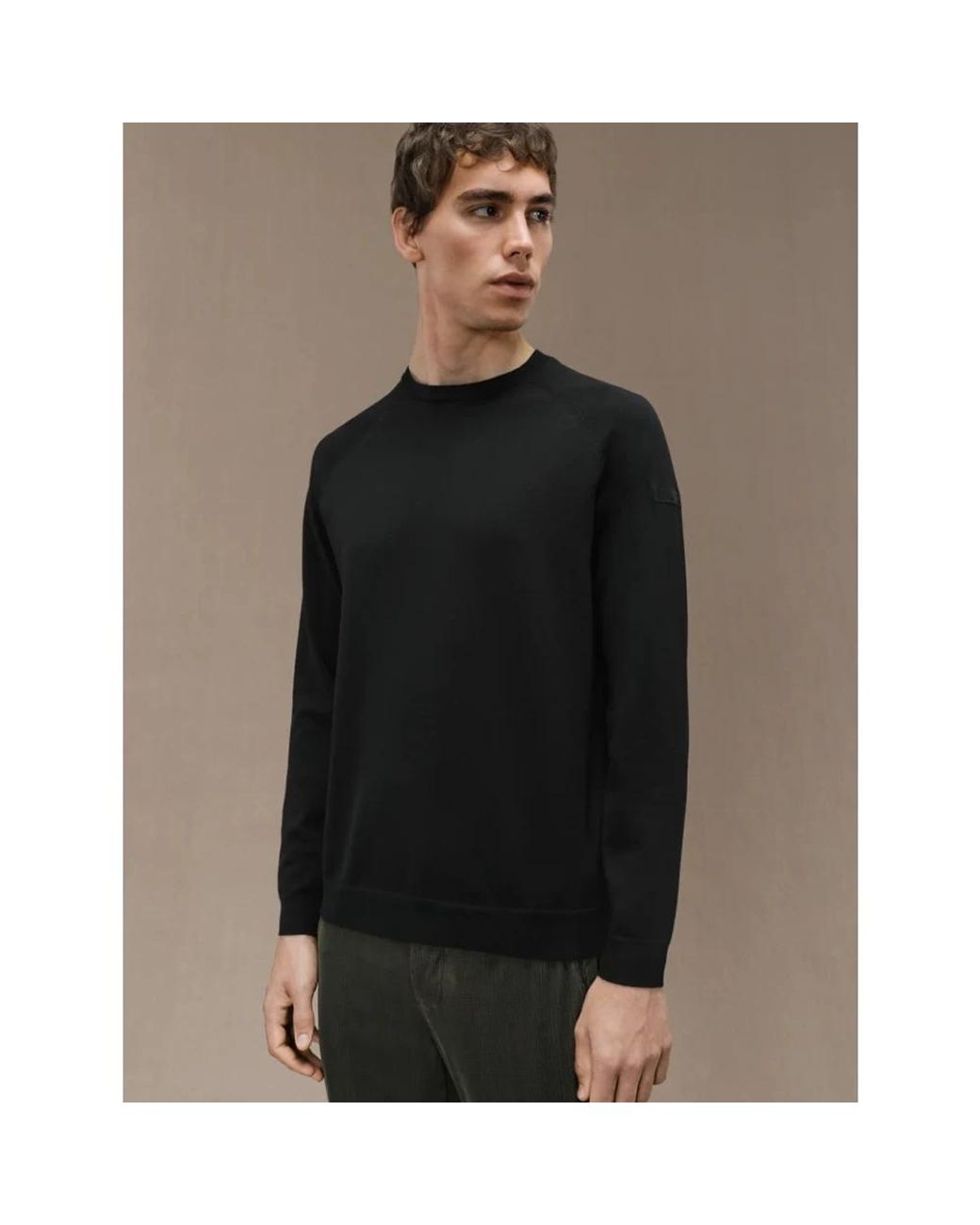 Rrd Black Round-Neck Knitwear for men