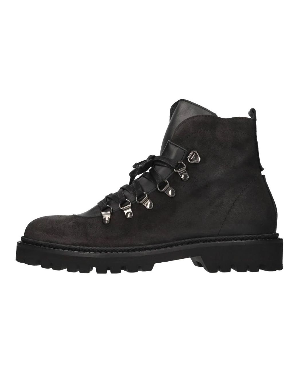 Hundred 100 Black Lace-Up Boots for men