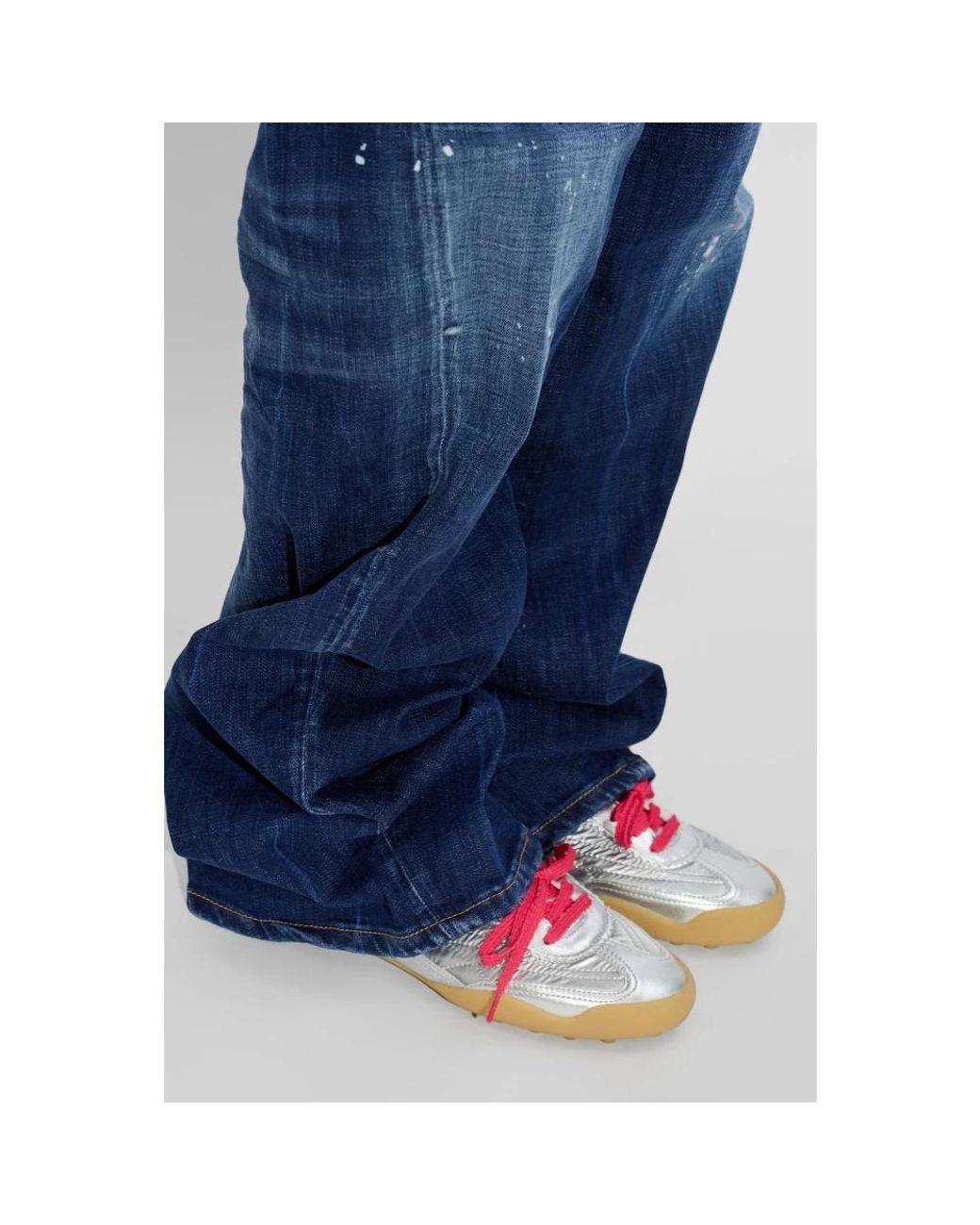 DSquared² Gray Soccer Sneakers