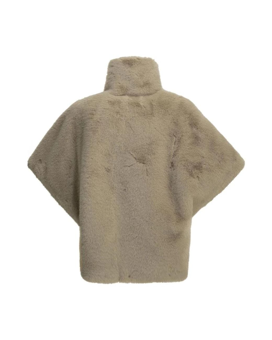 Pinko Gray Faux Fur & Shearling Jackets