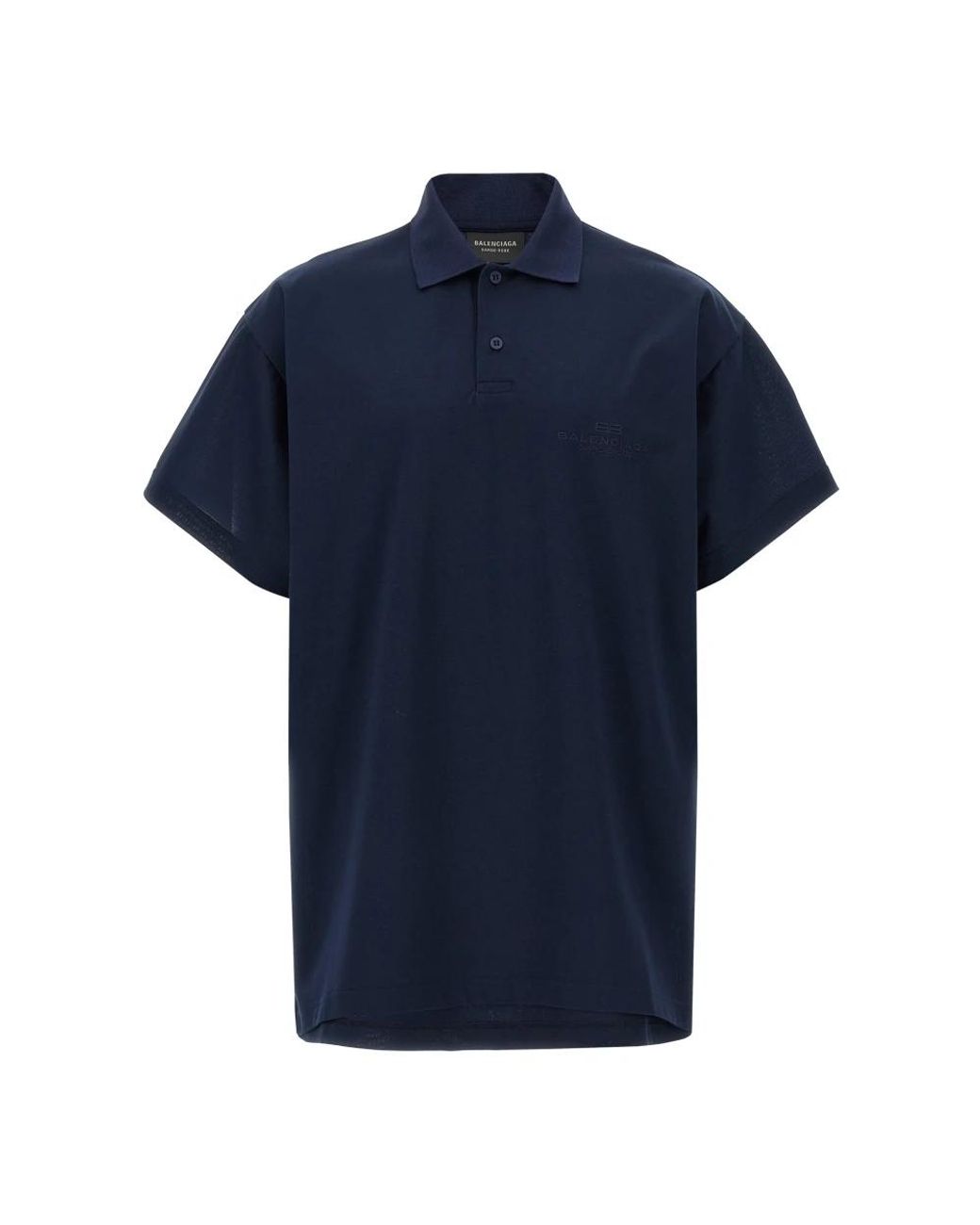 Balenciaga Blue Polo Shirts for men