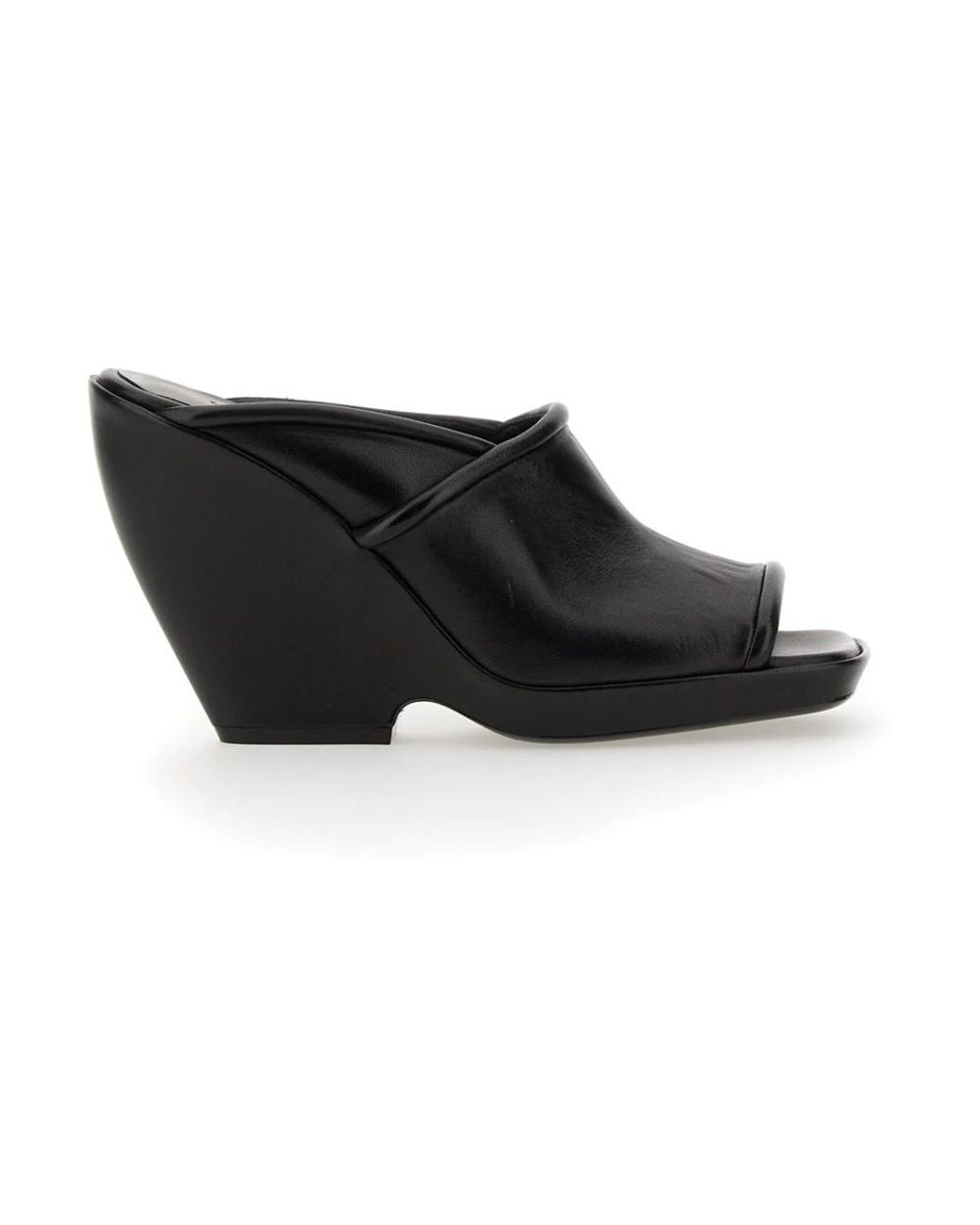 Khaite Black Heeled Mules