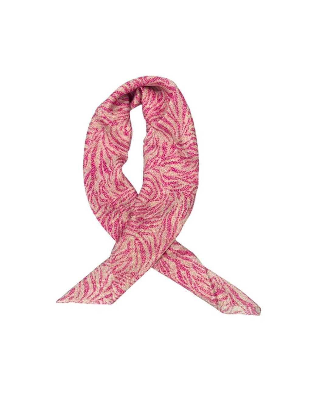 Borbonese Pink Silk Scarves