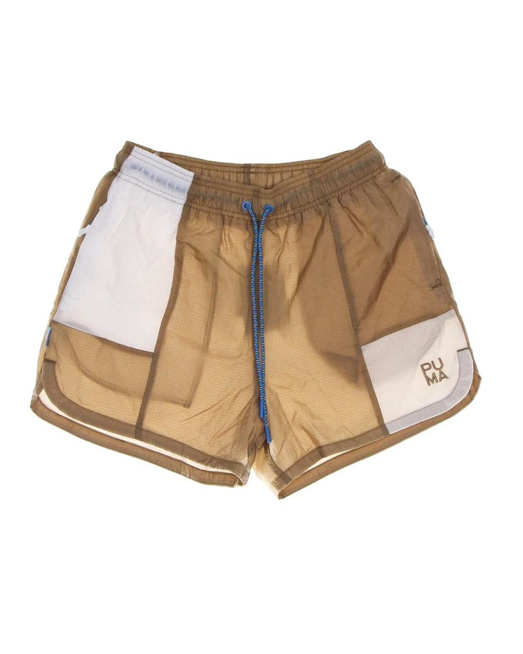 PUMA Korte Broeken ,Polyester Mode Geweven Tigers Eye Shorts in het Natural