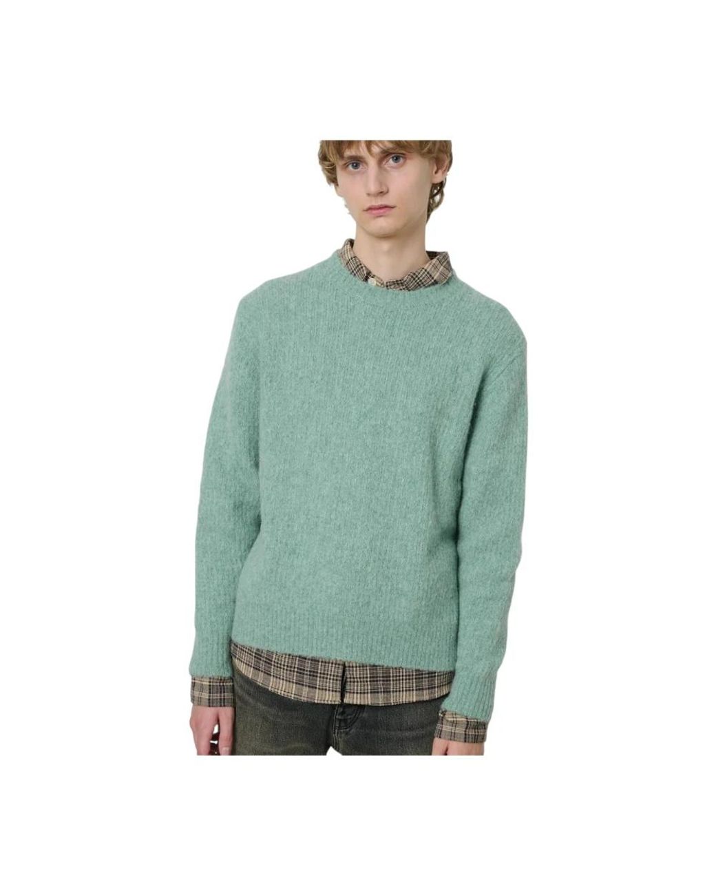 sunflower Green Round-Neck Knitwear for men