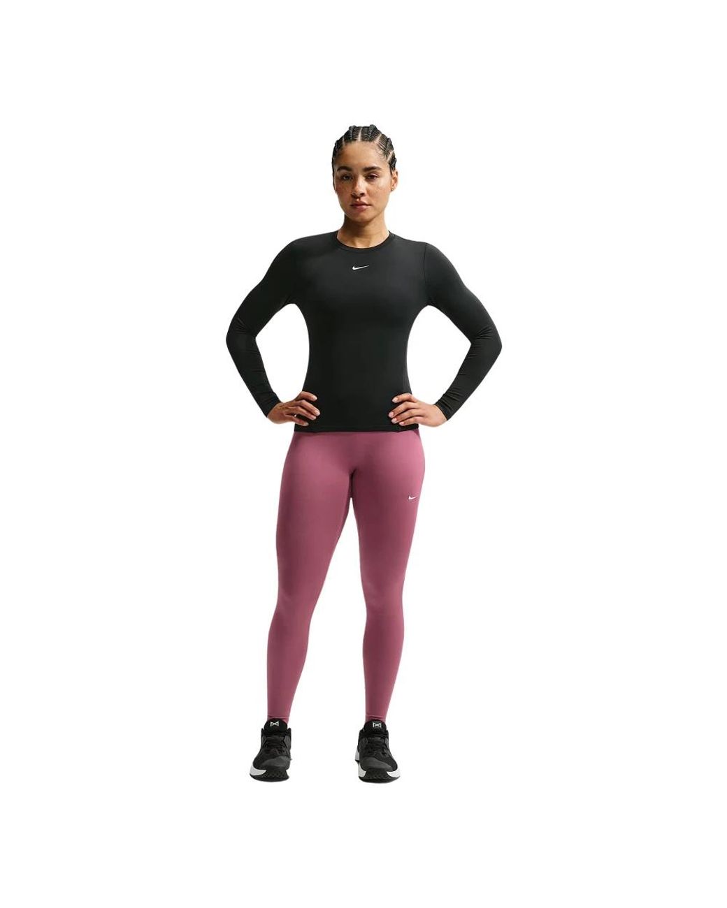 Nike One Seamless Front Leggings in het Black