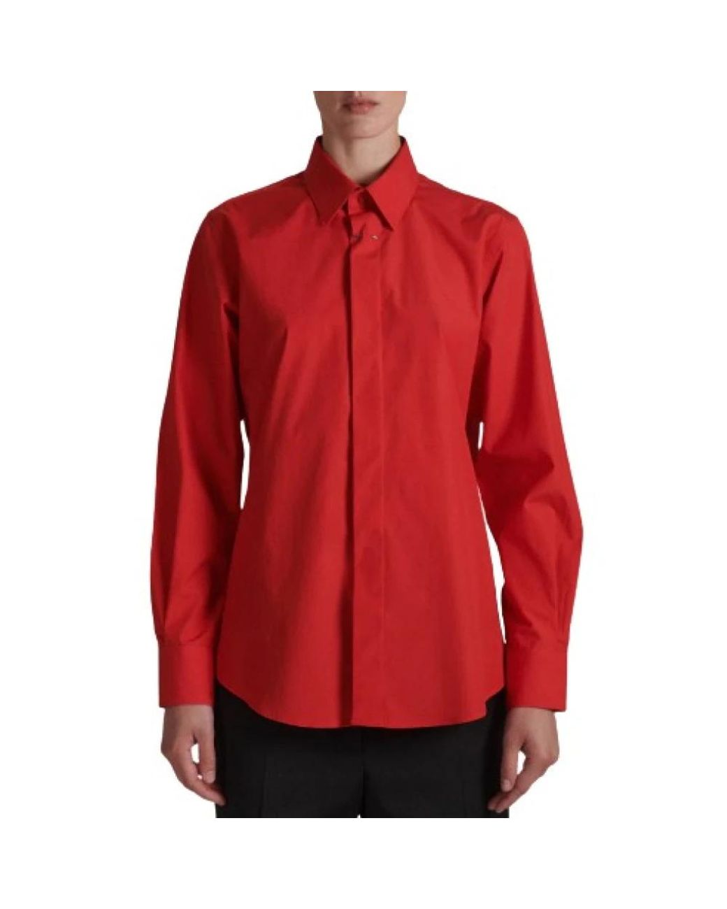 Barbara Bui Overhemden ,Rood ,Luxe Rode Chemise Montpellier Coqueline in het Red