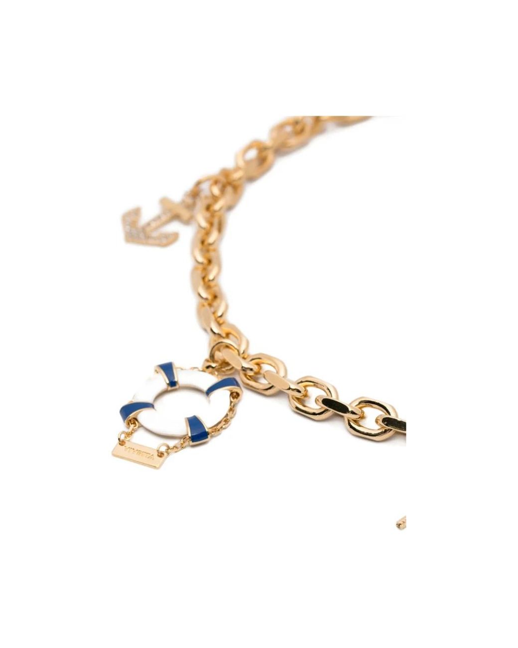 Vivetta Metallic Chain Link Charm Bracelet