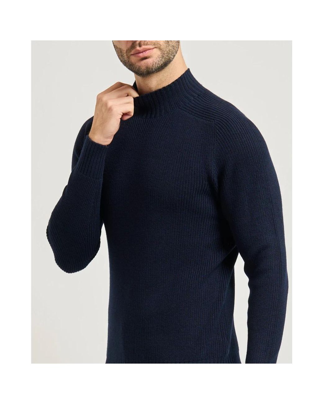 Gran Sasso Blue Turtlenecks for men