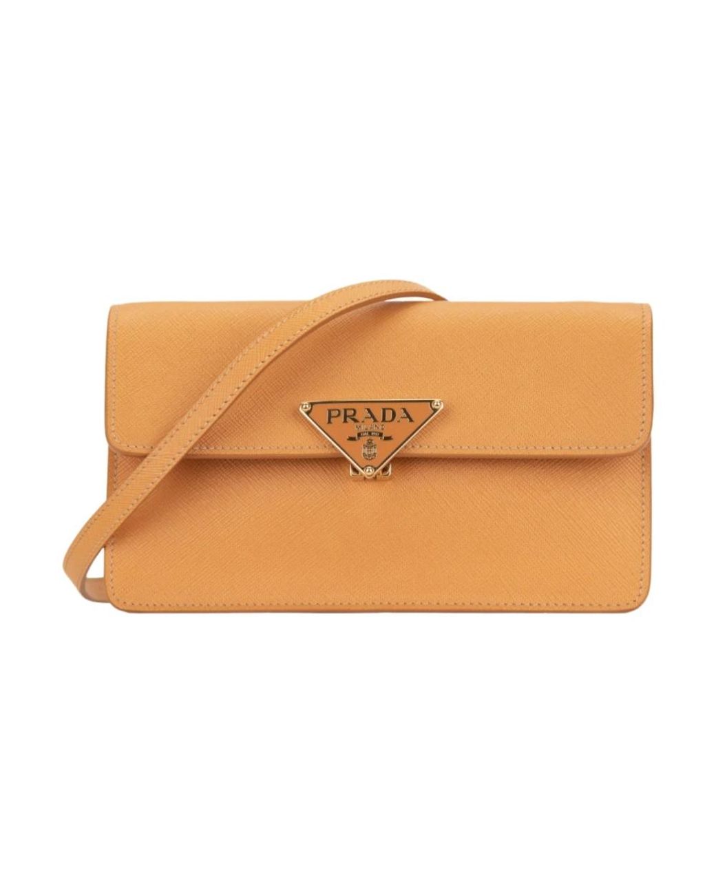 Prada Orange Shoulder Bags