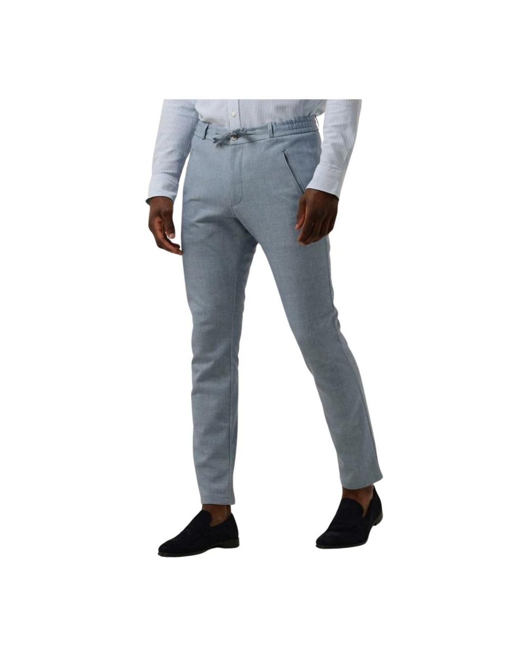 Zuitable Broeken ,Blauw ,Katoen Formele Flex Broek in het Blue voor heren