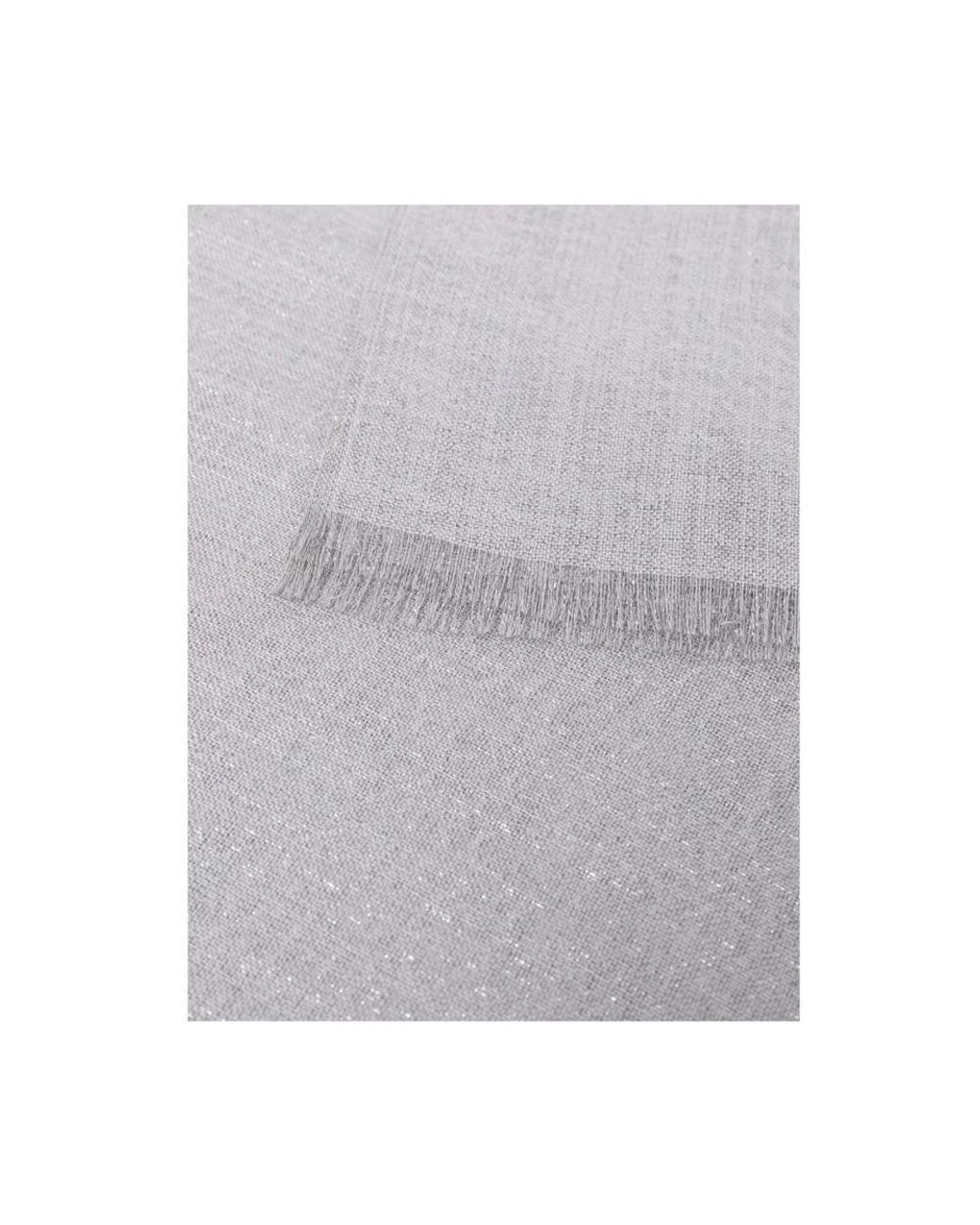 Brunello Cucinelli White Winter Scarves