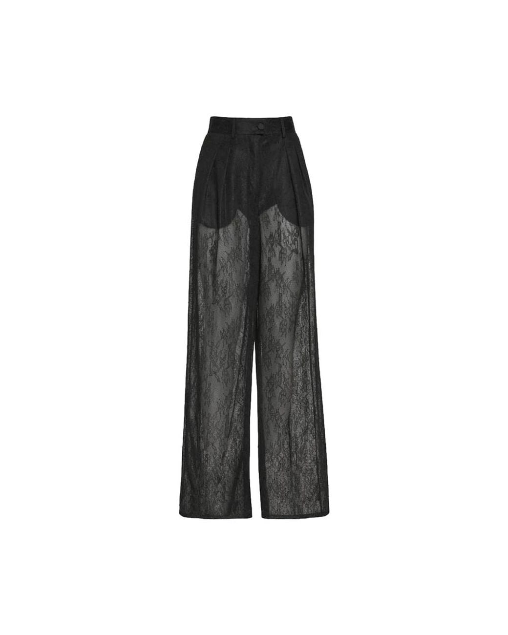 SIMONA CORSELLINI Black Wide Trousers