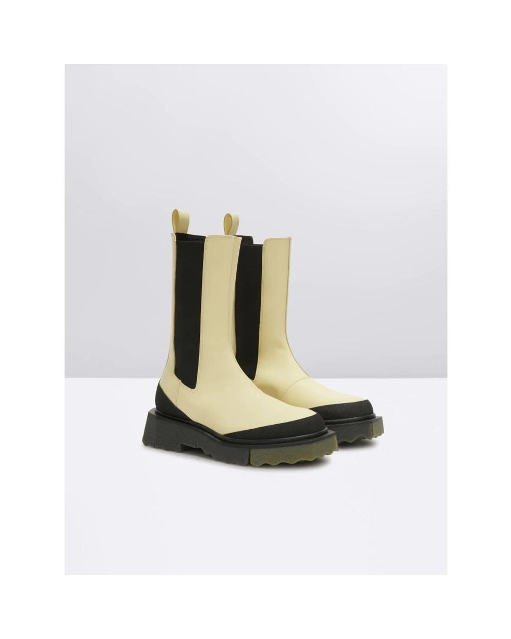 Off-White c/o Virgil Abloh Green Chelsea Boots