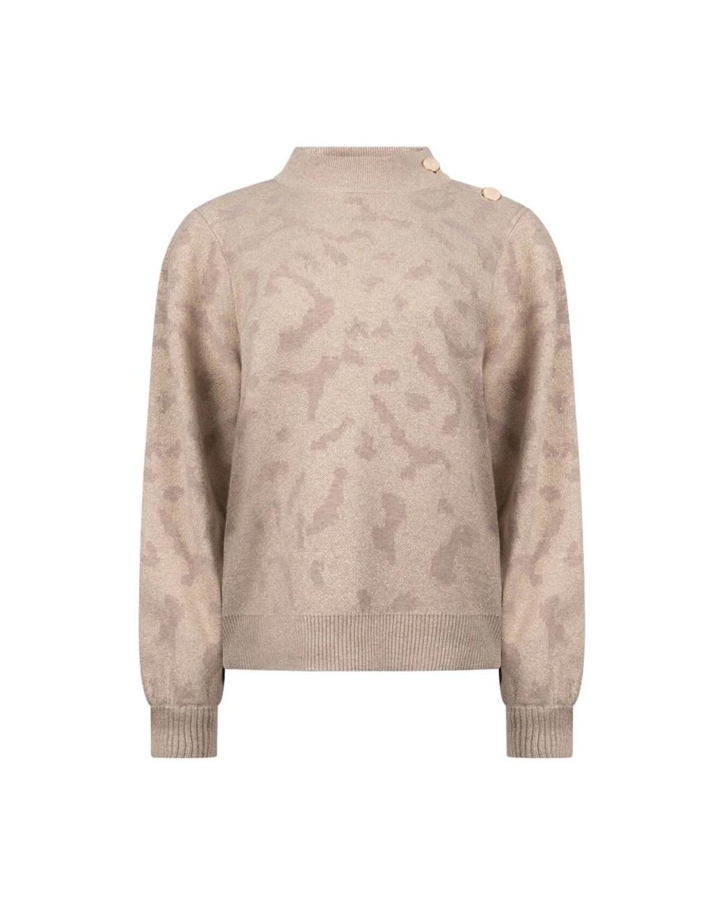 Nukus Kristel Pullover Print in het Natural
