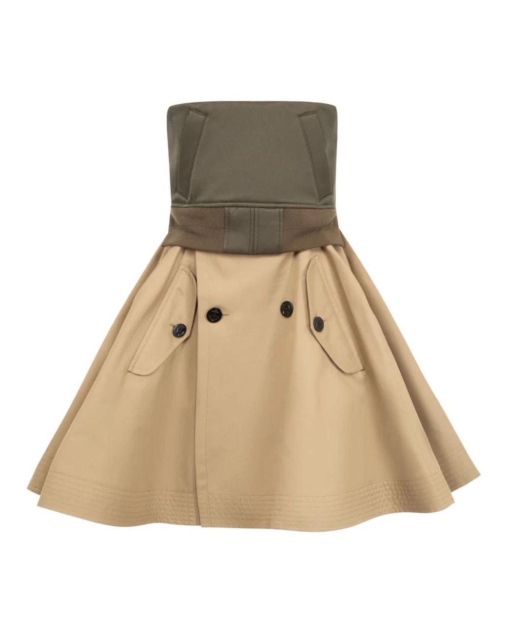 Sacai Natural Short Skirts
