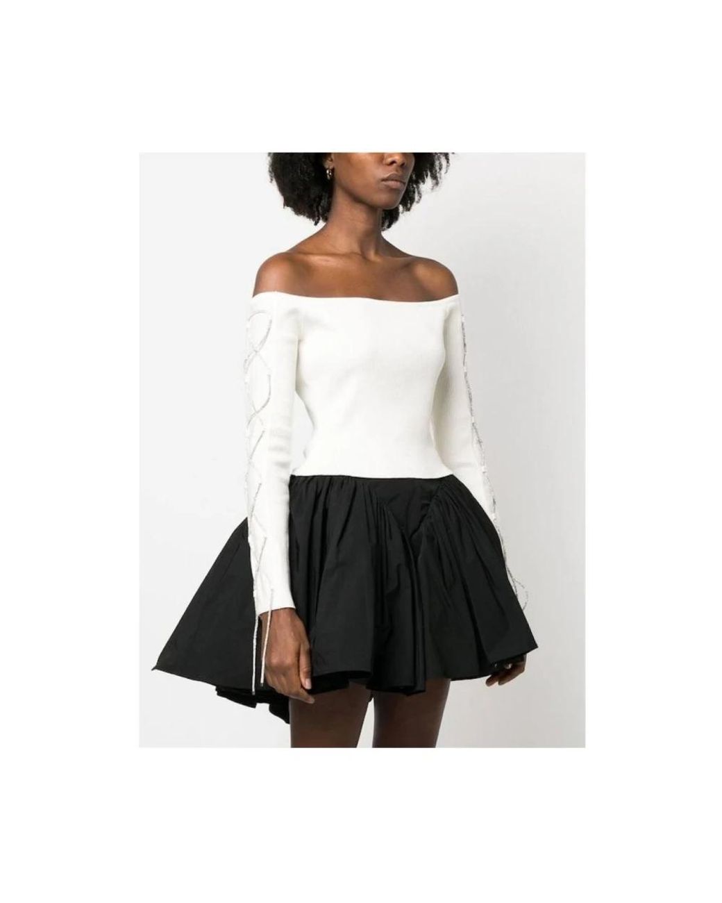 GIUSEPPE DI MORABITO White Round-Neck Knitwear