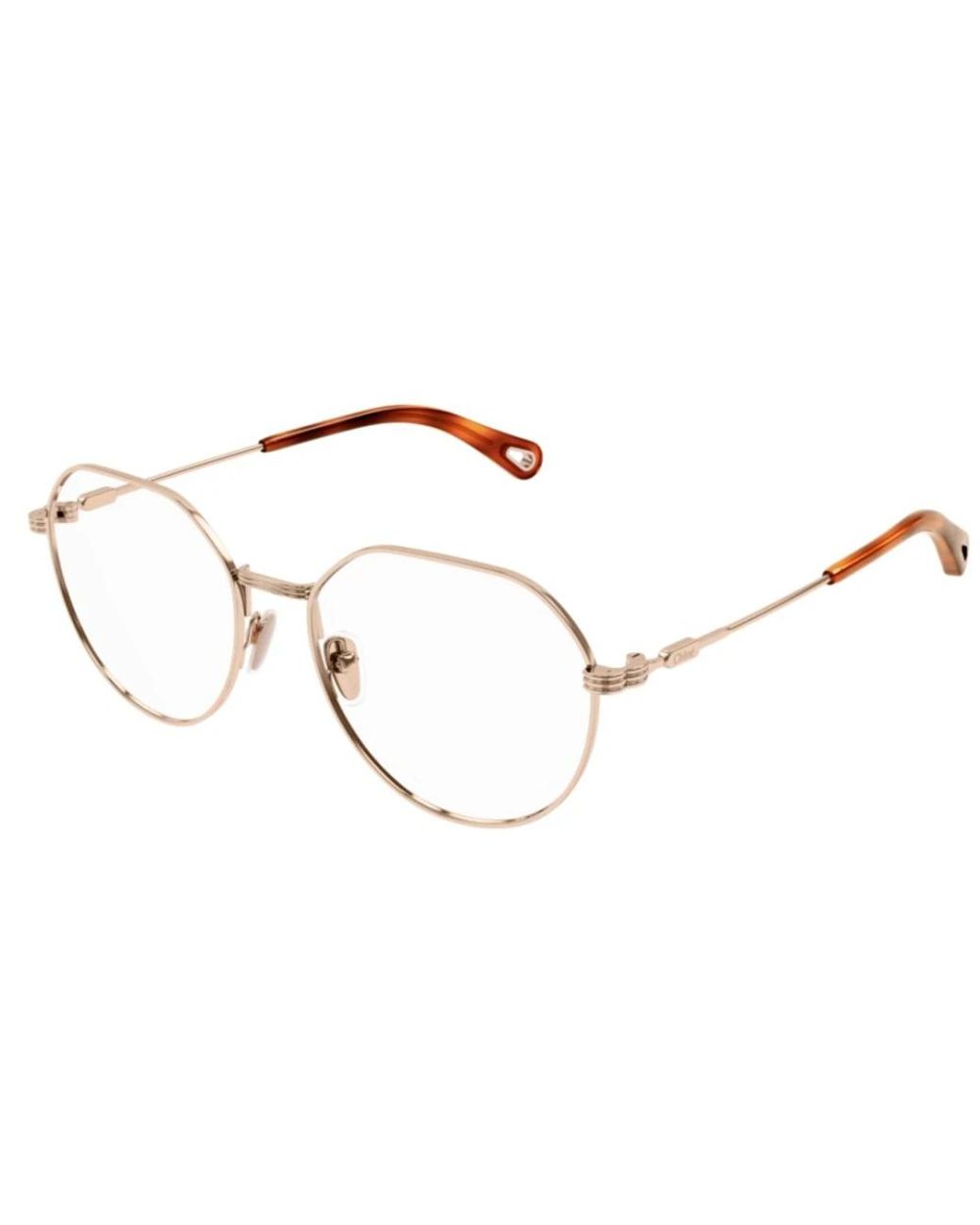 Chloé Metallic Stilvolle Ovale Sonnenbrille