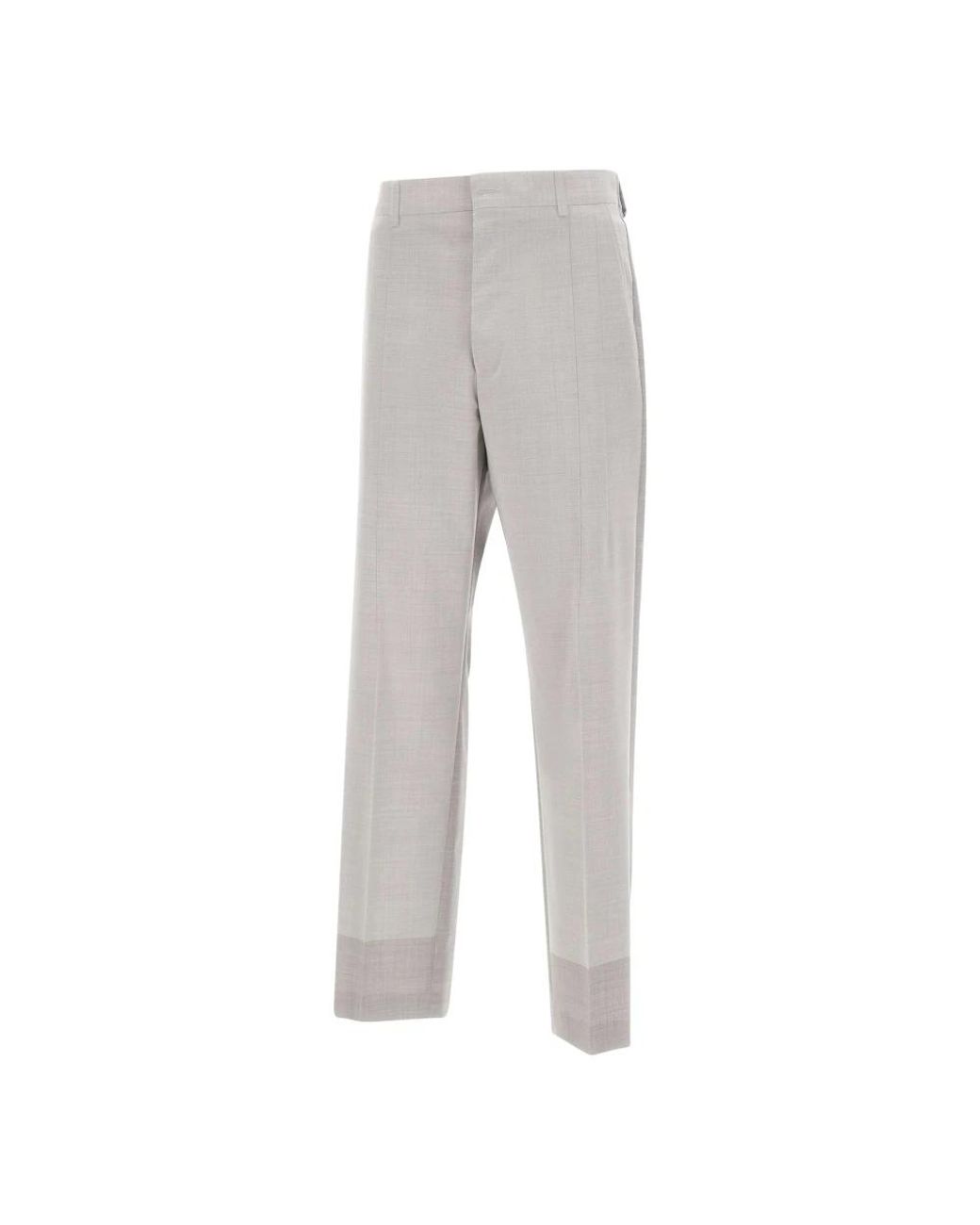 MM6 by Maison Margiela Gray Straight Trousers for men