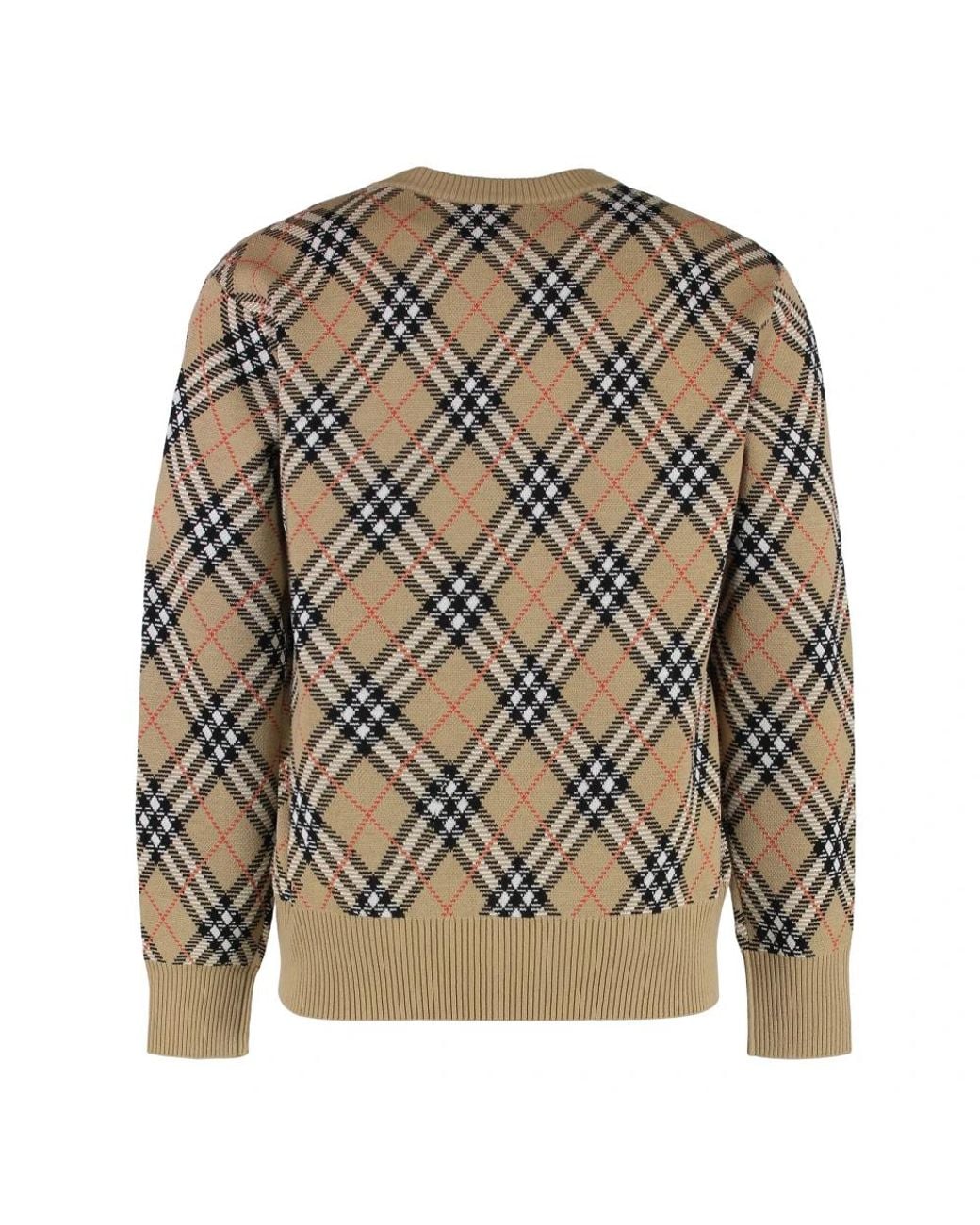 Burberry Brown Round-Neck Knitwear for men