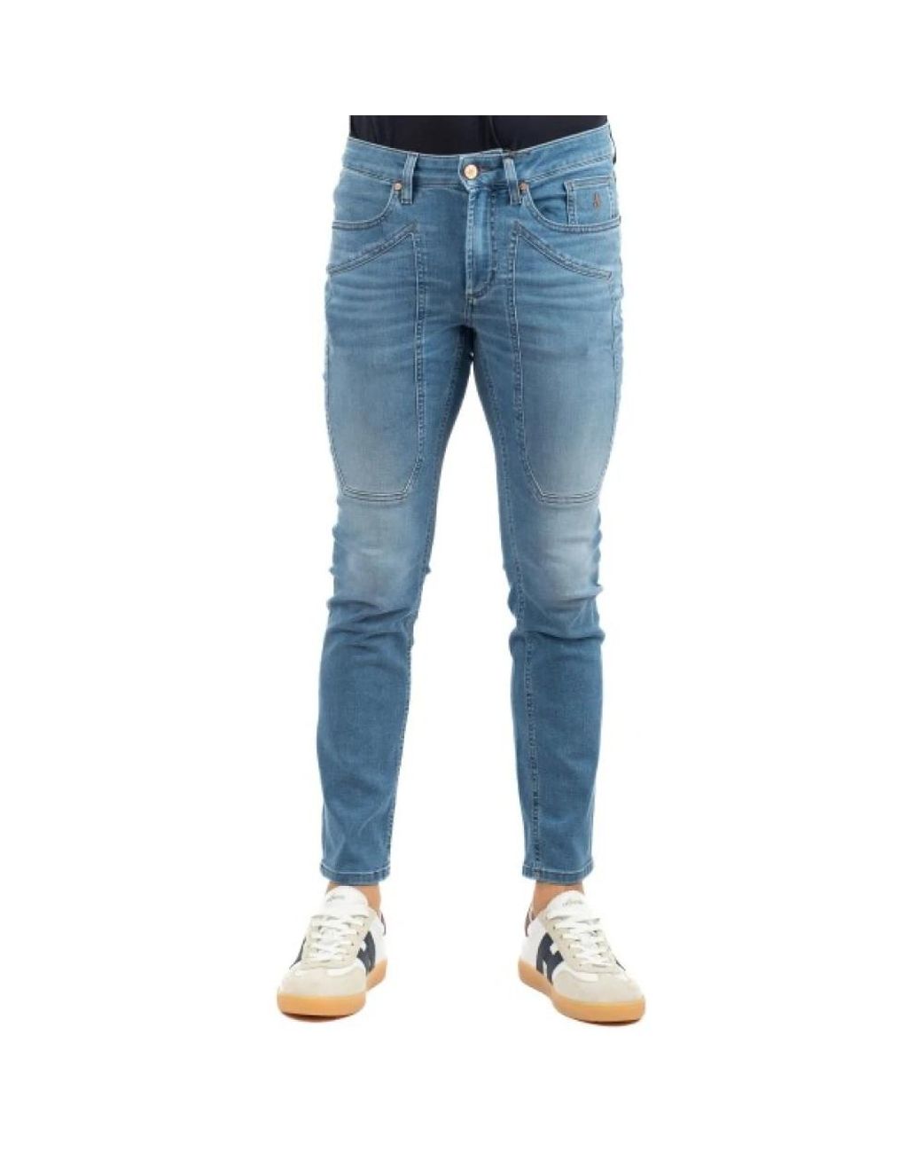 Jeckerson Blue Slim Fit Jeans for men