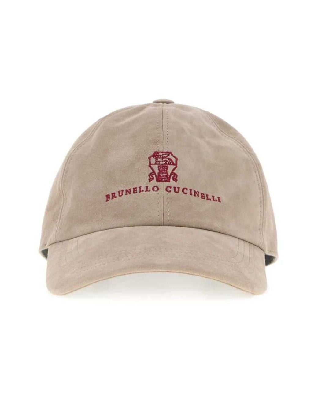 Brunello Cucinelli Natural Baseballkappe Mit Logo