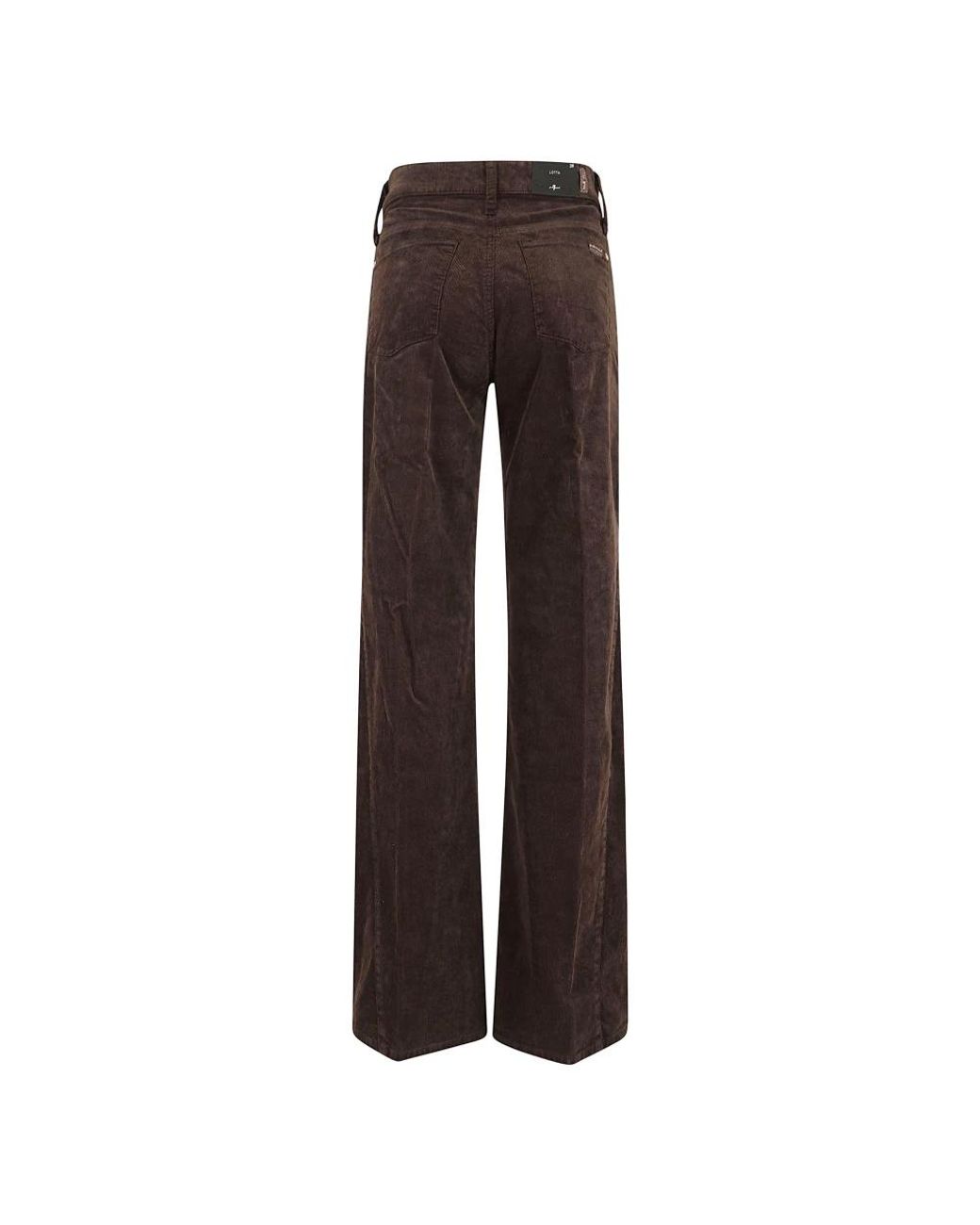 7 For All Mankind Brown Wide Trousers