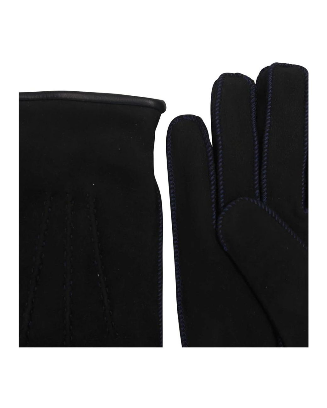 Kiton Black Gloves