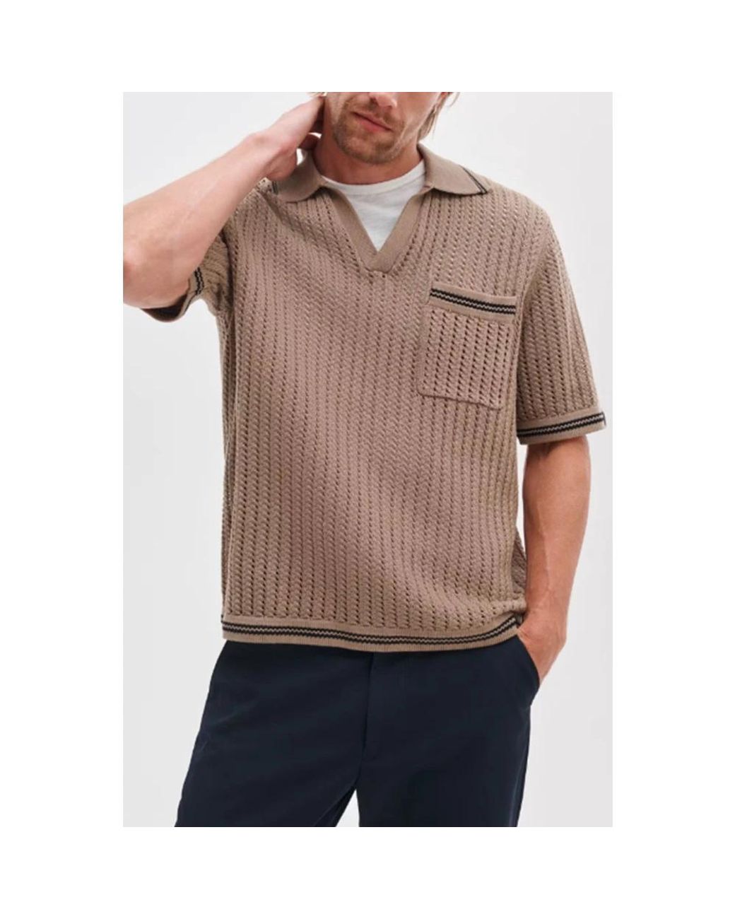 Rag & Bone Natural V-Neck Knitwear for men