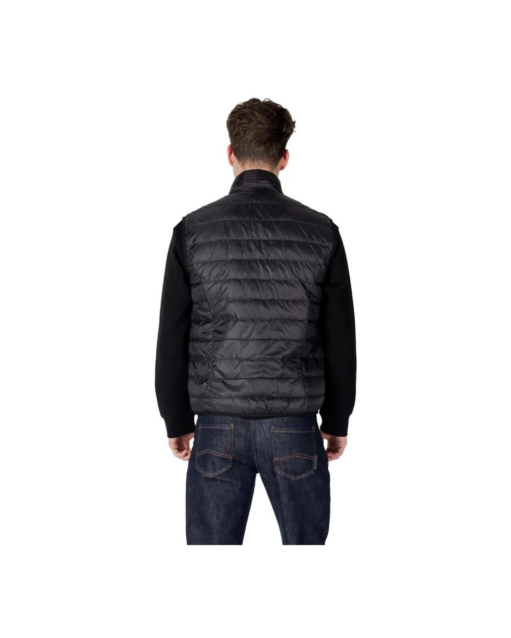EA7 Black Light Jackets for men