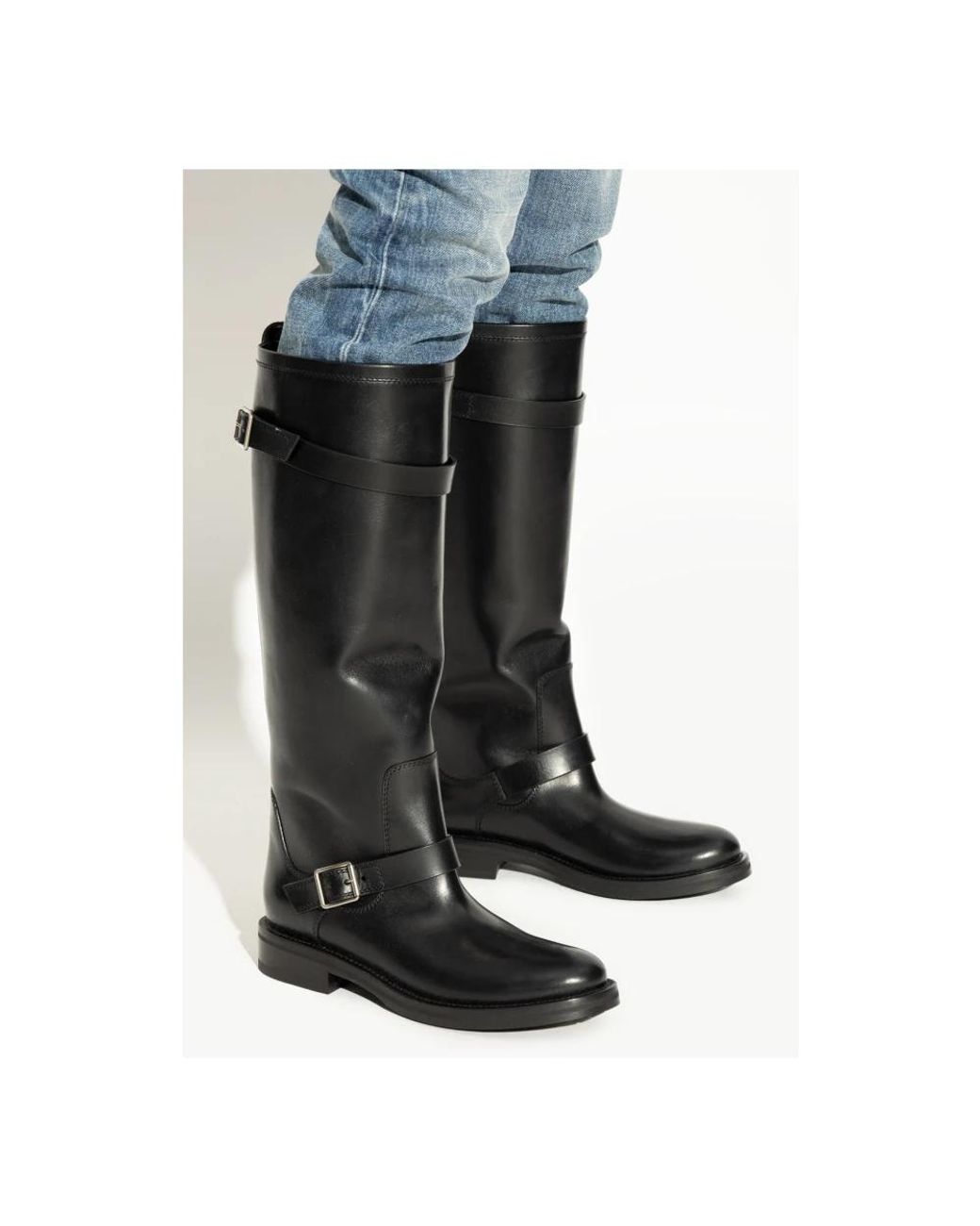 Saint Laurent Black High Boots