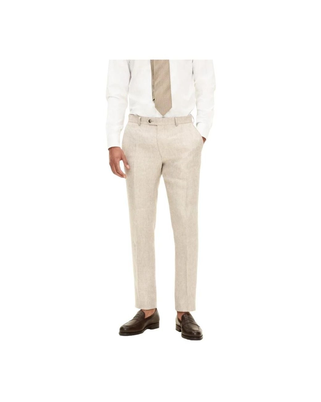 Oscar Jacobson Natural Suit Trousers for men