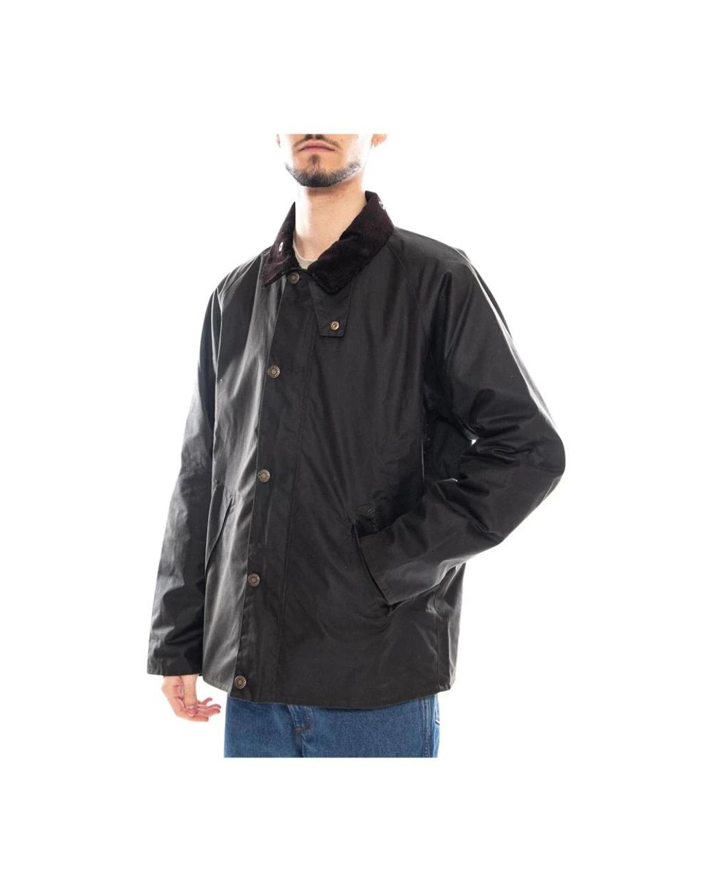 Barbour Tracker Wax Jacket in het Black voor heren