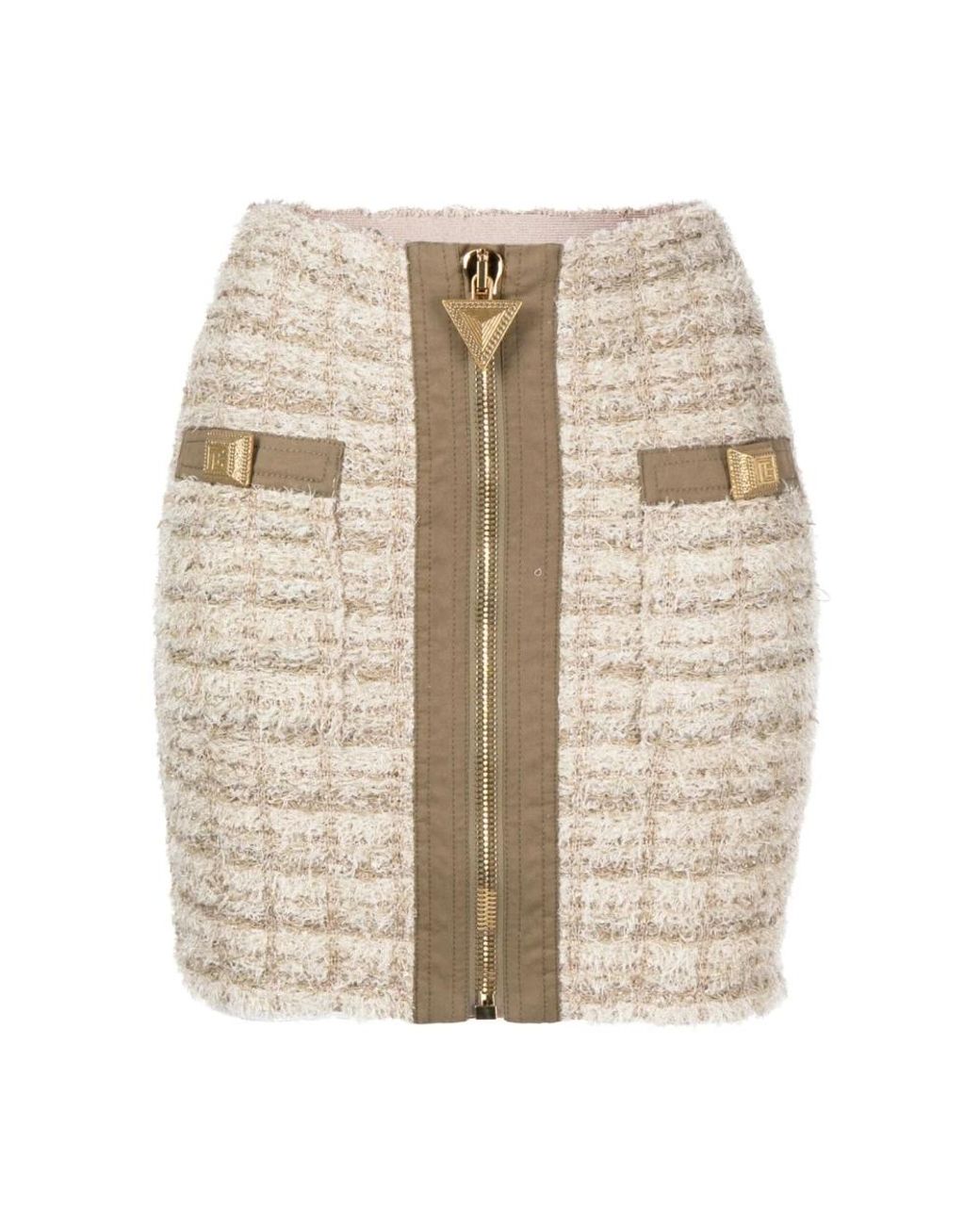 Balmain Natural Short Skirts