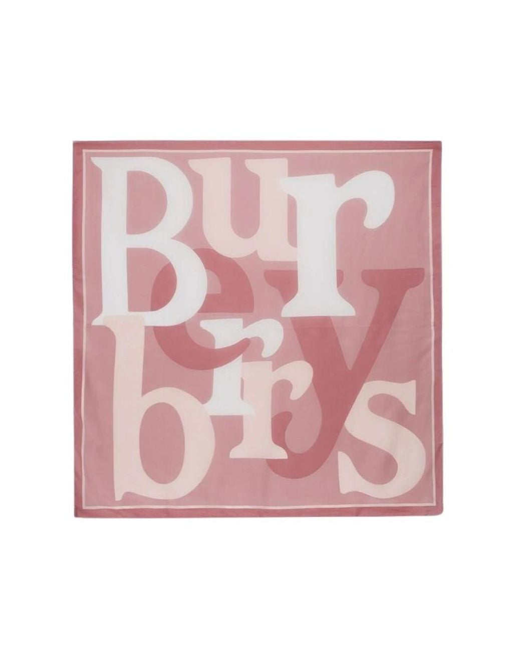 Burberry Pink Silk Scarves