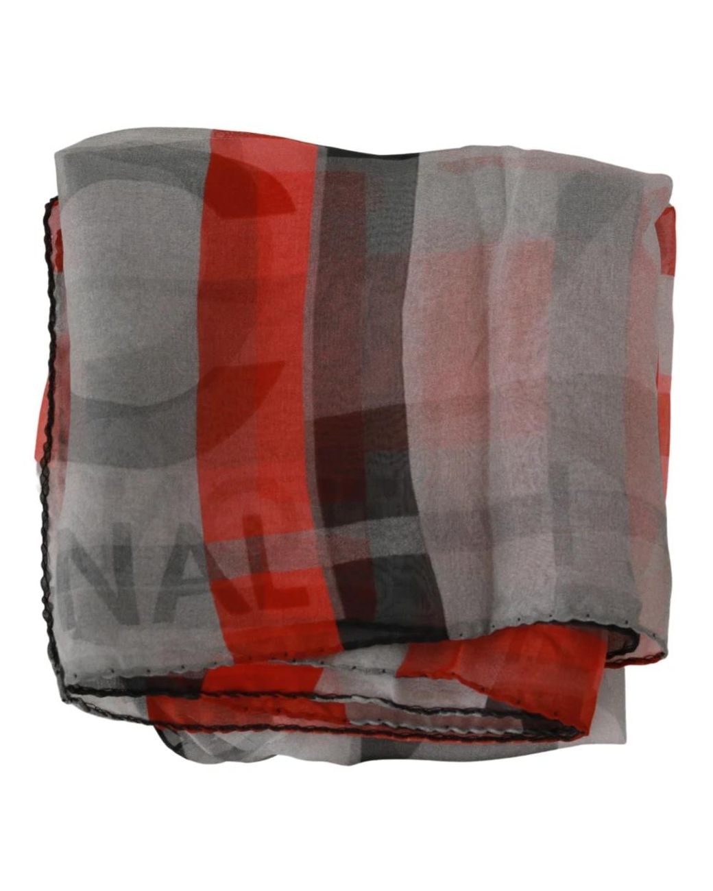 CoSTUME NATIONAL Gray Silky Scarves