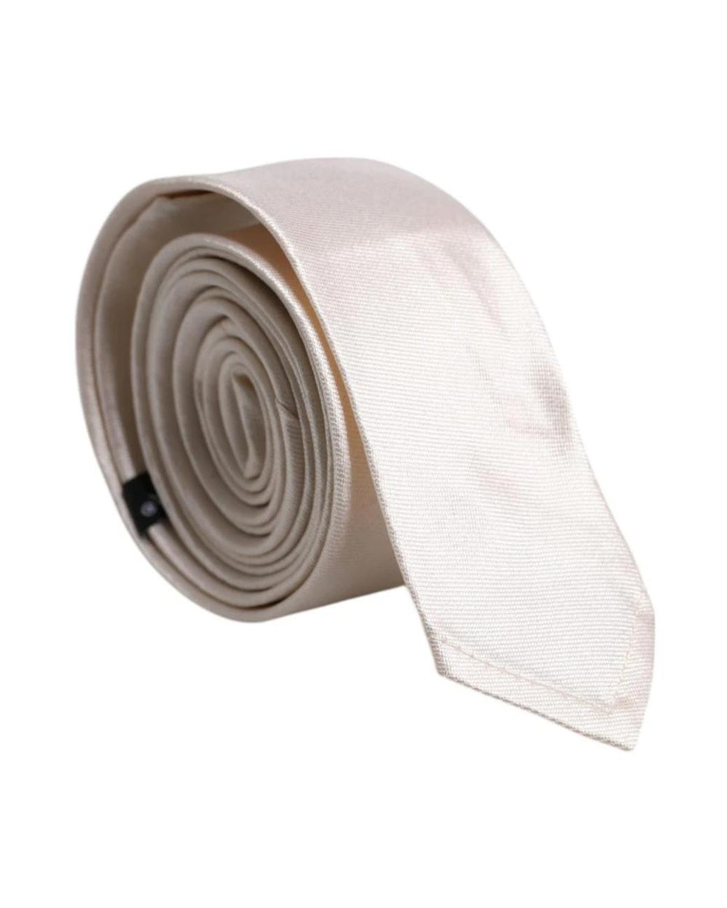 Dolce & Gabbana Accessoires ,Wit ,Luxe Witte Zijden Stropdas Met Logo in het White voor heren