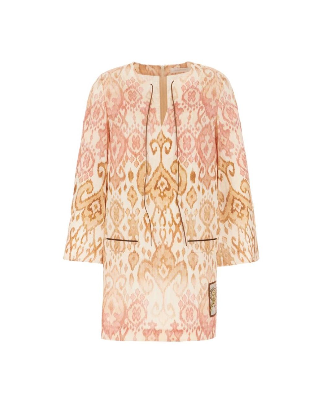 Zimmermann Natural Short Dresses