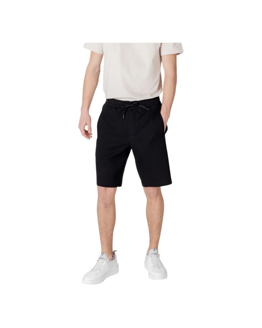 ARMANI EXCHANGE Black Casual Shorts for men