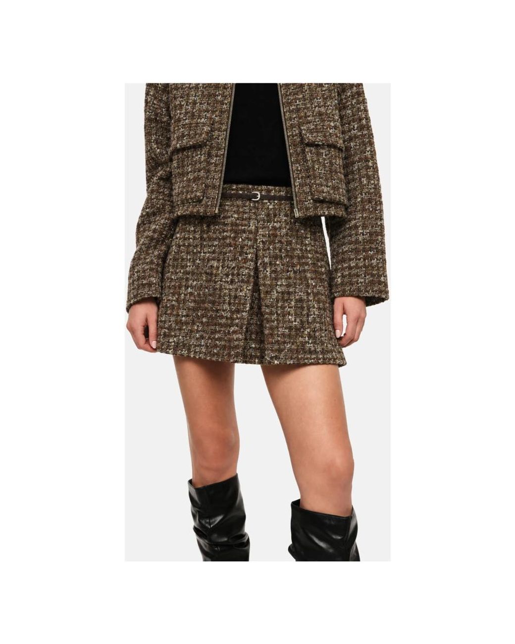Imperial Brown Short Skirts