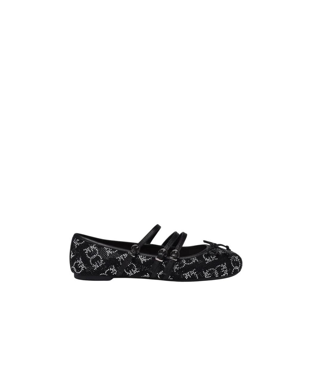 Pinko Black Sequin Ballerinas