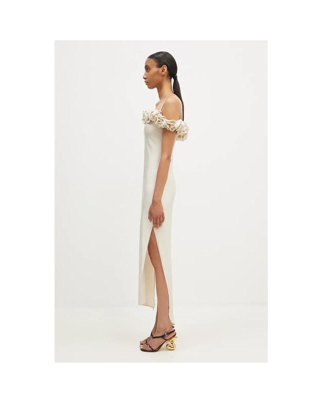 Gowns Coperni de color Metallic