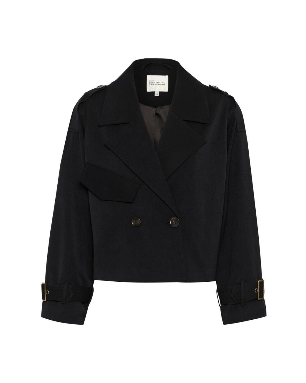 My Essential Wardrobe Jassen ,Zwart ,Polyester Sillemw Jacket in het Black