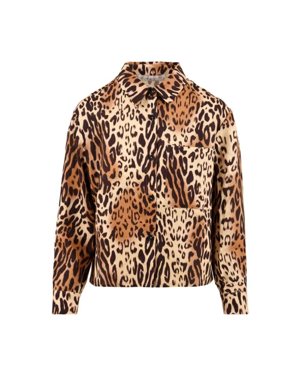 Not Shy Overhemden ,Veelkleurig ,Bruine Bloemenshirt Voor Vrouwen in het Brown