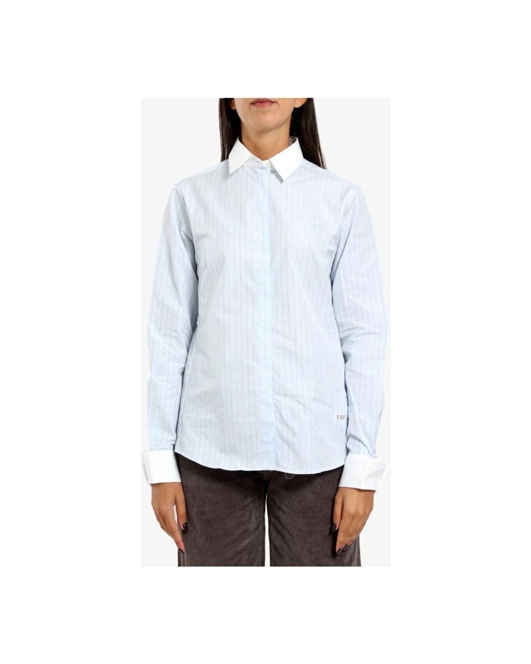 Shirts Fay en coloris Blue