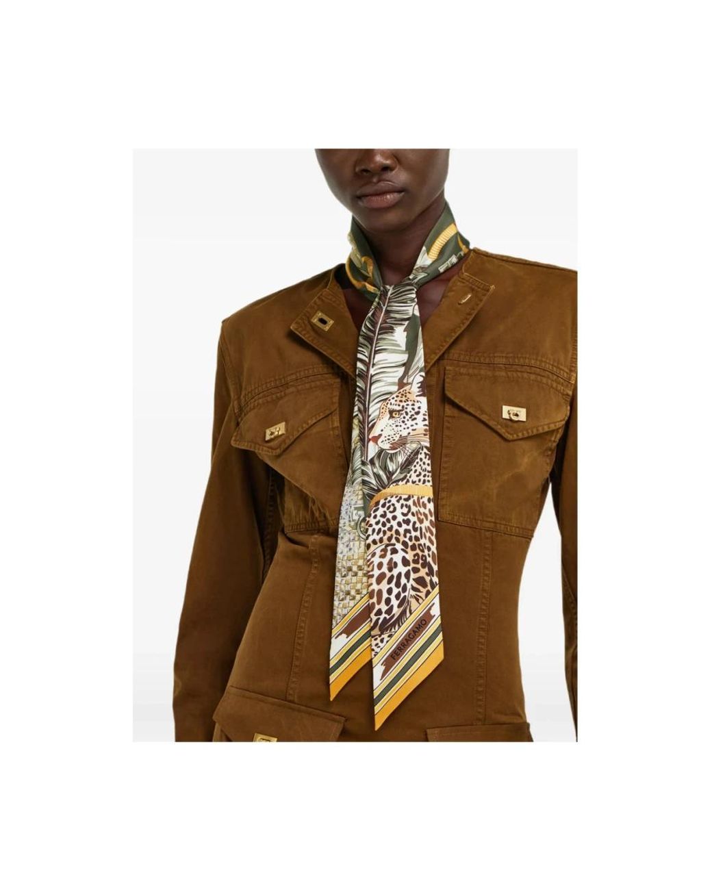 Ferragamo Green Silk Scarves