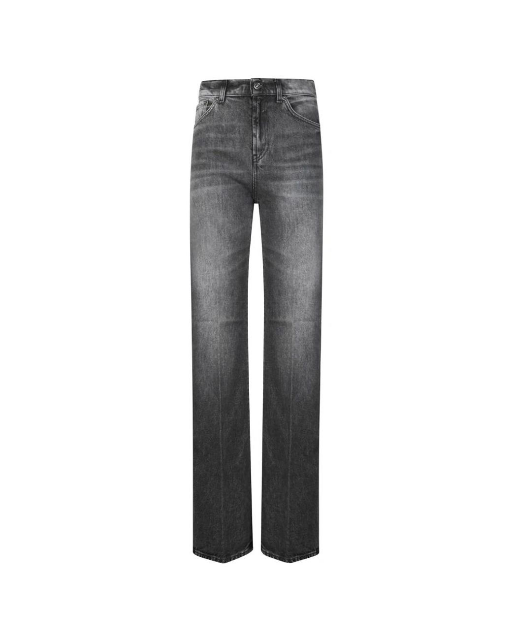 Dondup Gray Straight Fit Jeans