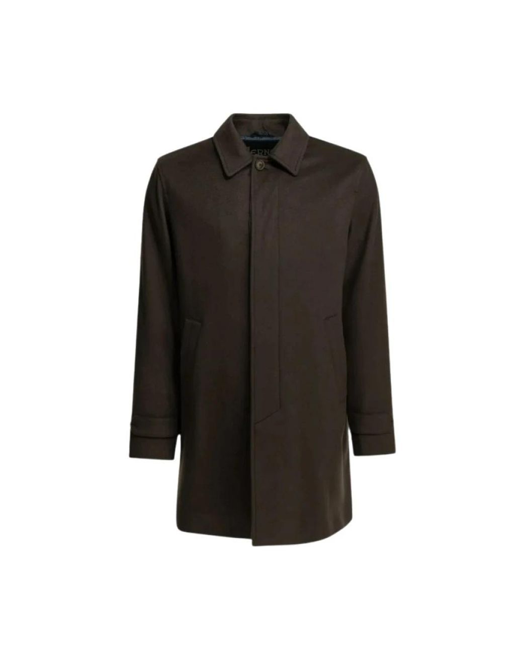 Herno Black Single-Breasted Coats for men